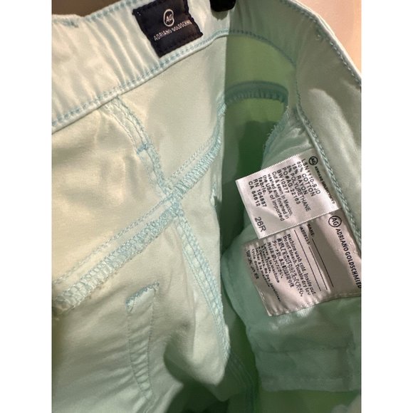Adriano Goldschmied 26W The Stilt Cigarette Jeans Mint Green - Picture 10 of 14
